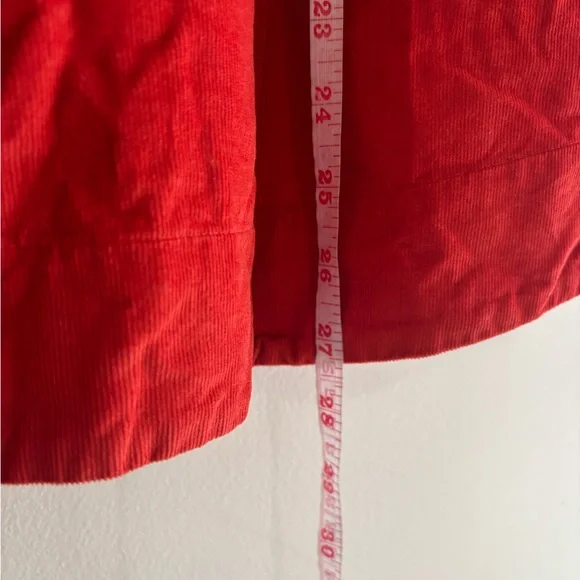 J.Jill Corduroy Tunic Top – Medium Petite – Orange Button-Front - Picture 9 of 9